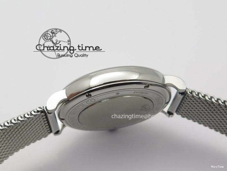 MIROTIME 0116 Portofino SCHAFFHAUSEN SS MKF 1:1 Best Edition White Dial On Mesh Bracelet A TravelReady 7341